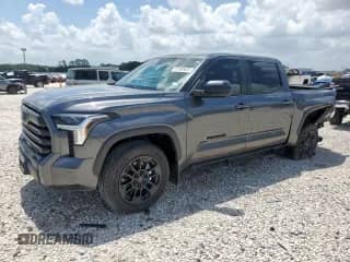 2025 Toyota Tundra SR with VIN 5TFLA5AB8SX044099, listed as a Copart auction lot 61385605 with 4,381 mi miles and Salvage title. Bid and sale history available at DreamBid. Image 1.