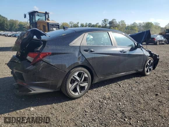 2023 Hyundai Elantra SEL with VIN KMHLS4AG4PU514880, listed as a Copart auction lot 80328845 with 48,582 mi miles and Salvage title. Bid and sale history available at DreamBid. Image 3.