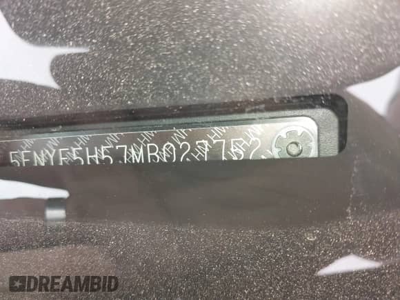 2021 Honda Pilot EX-L z VIN 5FNYF5H57MB027752, wystawiony jako IAAI lot #42470043 z przebiegiem 58 934 mil mil oraz . Historia ofert i sprzedaży dostępna na DreamBid. Obrazek 9.