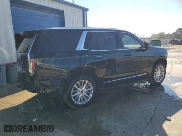 2021 Cadillac Escalade Premium Luxury with VIN 1GYS4BKL3MR392936, listed as a Copart auction lot 66080785 with Not provided miles and Salvage title. Bid and sale history available at DreamBid. Image 3.