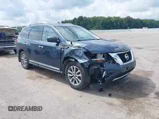 2013 Nissan Pathfinder SL with VIN 5N1AR2MM5DC684921, listed as a IAAI auction lot 42795858 with 105,216 mi miles and . Bid and sale history available at DreamBid. Image 1.