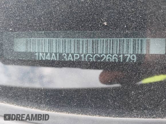 2016 Nissan Altima S with VIN 1N4AL3AP1GC266179, listed as a IAAI auction lot 43303035 with 96,373 mi miles and . Bid and sale history available at DreamBid. Image 9.