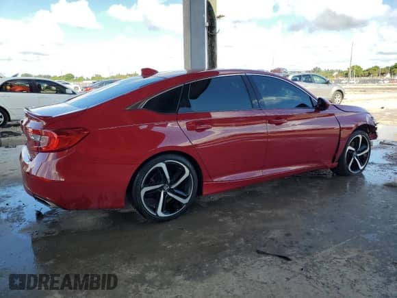 2018 Honda Accord Sport z VIN 1HGCV2F31JA043822, wystawiony jako Copart lot #81233325 z przebiegiem 123 476 mil mil oraz Szkoda całkowita • Salvage title. Historia ofert i sprzedaży dostępna na DreamBid. Obrazek 3.