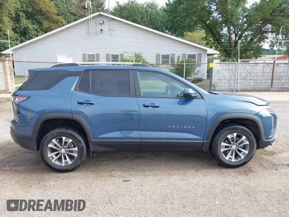 2025 Chevrolet Equinox AWD LT with VIN 3GNAXPEG8SL106336, listed as a IAAI auction lot 43042836 with 5,302 mi miles and . Bid and sale history available at DreamBid. Image 14.