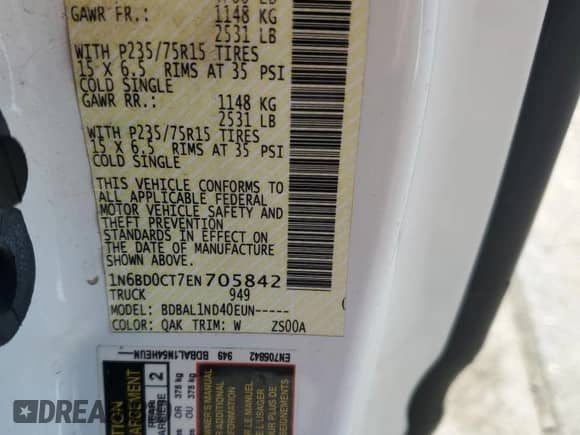 2014 Nissan Frontier S с VIN 1N6BD0CT7EN705842, выставлен на аукционе Copart как лот 82744265 с пробегом 24 466 миль миль и Списание • Salvage title. История ставок и продаж доступна на DreamBid. Изображение 12.