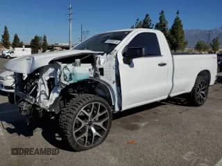 2023 Chevrolet Silverado 1500 Work Truck with VIN 3GCNAAED7PG344970, listed as a Copart auction lot 62683575 with 12,810 mi miles and Salvage title. Bid and sale history available at DreamBid. Image 1.