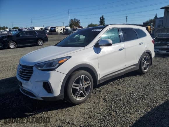 2017 Hyundai Santa Fe Limited Ultimate with VIN KM8SR4HF1HU252452, listed as a Copart auction lot 86631485 with 185,195 mi miles and Clean title. Bid and sale history available at DreamBid. Image 1.