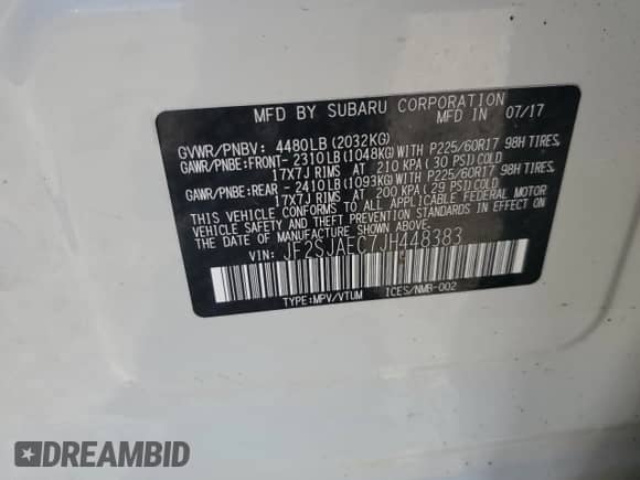 2018 Subaru Forester Premium с VIN JF2SJAEC7JH448383, выставлен на аукционе Copart как лот 62857975 с пробегом 138 187 миль миль и Чистый • Clean title. История ставок и продаж доступна на DreamBid. Изображение 13.