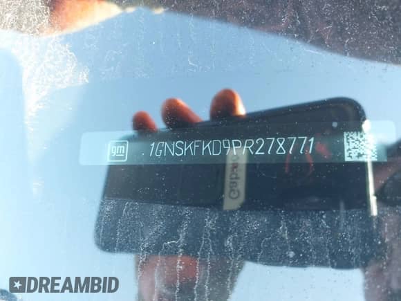 2023 Chevrolet Suburban Premier с VIN 1GNSKFKD9PR278771, выставлен на аукционе IAAI как лот 42198380 с пробегом 55 359 миль миль и . История ставок и продаж доступна на DreamBid. Изображение 9.