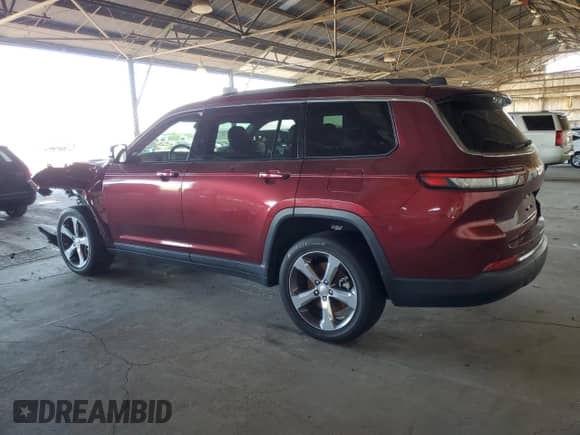 2021 Jeep Grand Cherokee Limited with VIN 1C4RJKBG2M8134123, listed as a Copart auction lot 70690025 with 45,099 mi miles and Salvage title. Bid and sale history available at DreamBid. Image 2.