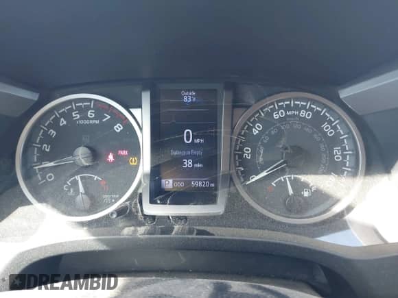 2020 Toyota Tacoma SR5 with VIN 3TYAZ5CN4LT001995, listed as a IAAI auction lot 43104841 with 59,820 mi miles and . Bid and sale history available at DreamBid. Image 7.