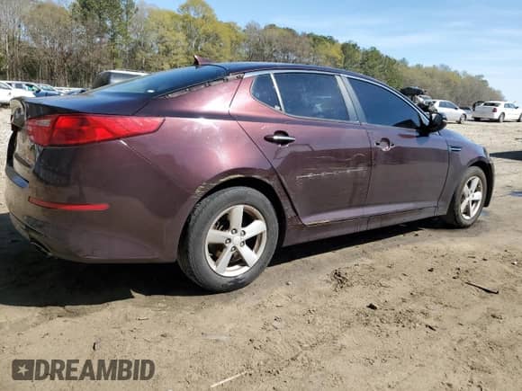 2015 Kia Optima LX with VIN 5XXGM4A77FG448815, listed as a Copart auction lot 50725545 with 262,786 mi miles and Salvage title. Bid and sale history available at DreamBid. Image 3.
