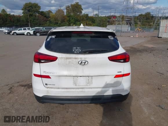 2019 Hyundai Tucson SE with VIN KM8J2CA49KU853120, listed as a IAAI auction lot 43546415 with 98,089 mi miles and . Bid and sale history available at DreamBid. Image 16.