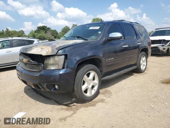 2008 Chevrolet Tahoe 3LT with VIN 1GNFK13008J126992, listed as a Copart auction lot 64806355 with Not provided miles and Salvage title. Bid and sale history available at DreamBid. Image 1.