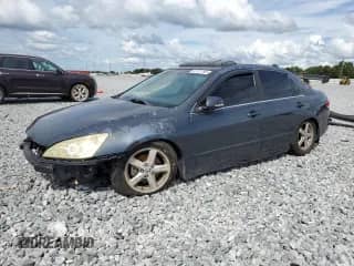 2003 Honda Accord EX with VIN 1HGCM56603A083410, listed as a Copart auction lot 81731195 with 98,939 mi miles and Salvage title. Bid and sale history available at DreamBid. Image 1.
