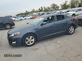2015 Kia Optima LX с VIN KNAGM4A71F5562360, выставлен на аукционе Copart как лот 81652095 с пробегом 105 069 миль миль и Списание • Salvage title. История ставок и продаж доступна на DreamBid. Изображение 1.