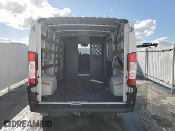 2023 Ram ProMaster Cargo with VIN 3C6LRVVG6PE584399, listed as a Copart auction lot 46678675 with Not provided miles and Clean title. Bid and sale history available at DreamBid. Image 6.
