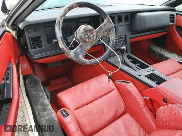 1986 Chevrolet Corvette with VIN 1G1YY0788G5121033, listed as a Copart auction lot 72314454 with 24,527 mi miles and Salvage title. Bid and sale history available at DreamBid. Image 8.