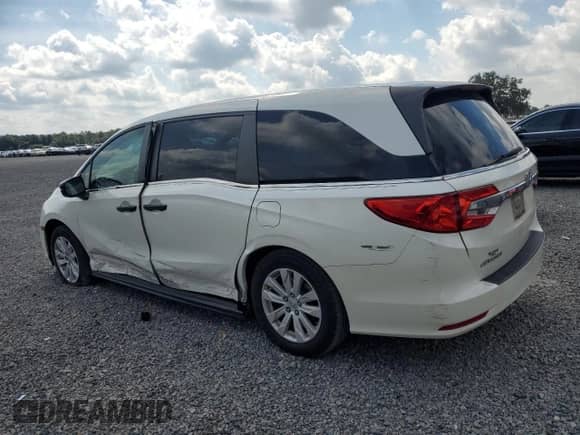 2018 Honda Odyssey LX with VIN 5FNRL6H24JB062351, listed as a Copart auction lot 70937605 with 99,389 mi miles and Non repairable. Bid and sale history available at DreamBid. Image 2.