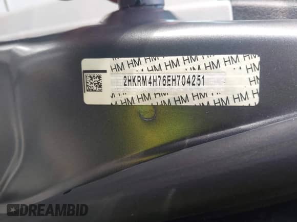 2014 Honda CR-V EX-L with VIN 2HKRM4H76EH704251, listed as a IAAI auction lot 43349747 with 188,963 mi miles and . Bid and sale history available at DreamBid. Image 9.