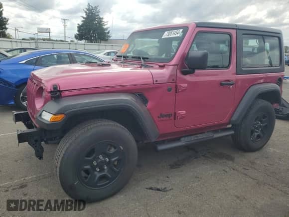 2022 Jeep Wrangler Sport с VIN 1C4HJXAG7NW147909, выставлен на аукционе Copart как лот 73051454 с пробегом 21 707 миль миль и Списание • Salvage title. История ставок и продаж доступна на DreamBid. Изображение 1.