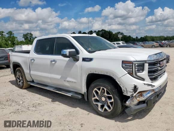 2024 GMC Sierra 1500 SLT z VIN 3GTUUDE88RG266953, wystawiony jako Copart lot #65176595 z przebiegiem 17 902 mil mil oraz Szkoda całkowita • Salvage title. Historia ofert i sprzedaży dostępna na DreamBid. Obrazek 4.