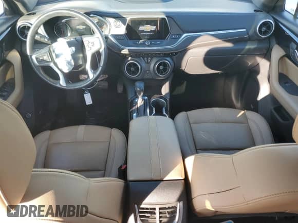 2021 Chevrolet Blazer Premier with VIN 3GNKBFRS2MS555614, listed as a Copart auction lot 82221654 with 33,586 mi miles and Salvage title. Bid and sale history available at DreamBid. Image 8.