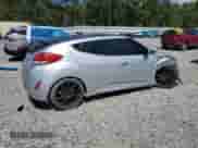 2016 Hyundai Veloster with VIN KMHTC6AD0GU273916, listed as a Copart auction lot 80537395 with 106,568 mi miles and Salvage title. Bid and sale history available at DreamBid. Image 3.