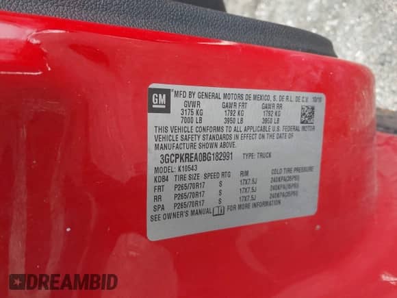 2011 Chevrolet Silverado 1500 LS z VIN 3GCPKREA0BG182991, wystawiony jako IAAI lot #41925926 z przebiegiem 180 670 mil mil oraz . Historia ofert i sprzedaży dostępna na DreamBid. Obrazek 9.