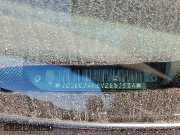 1997 Chevrolet Silverado 1500 with VIN 1GCEC14M6VZ231584, listed as a Copart auction lot 76837604 with 306,105 mi miles and Salvage title. Bid and sale history available at DreamBid. Image 12.