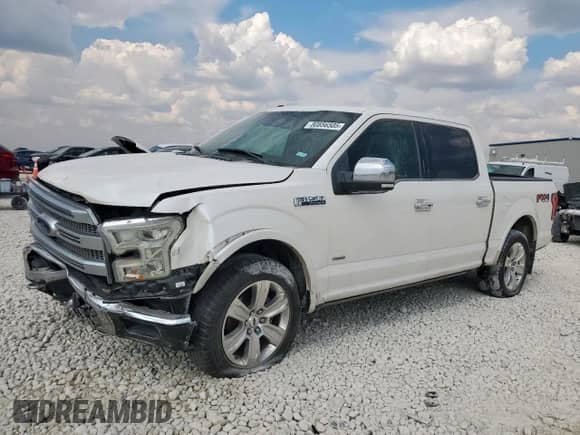 2015 Ford F-150 Platinum с VIN 1FTEW1EG5FFC14360, выставлен на аукционе Copart как лот 80856505 с пробегом 131 087 миль миль и Списание • Salvage title. История ставок и продаж доступна на DreamBid. Изображение 1.