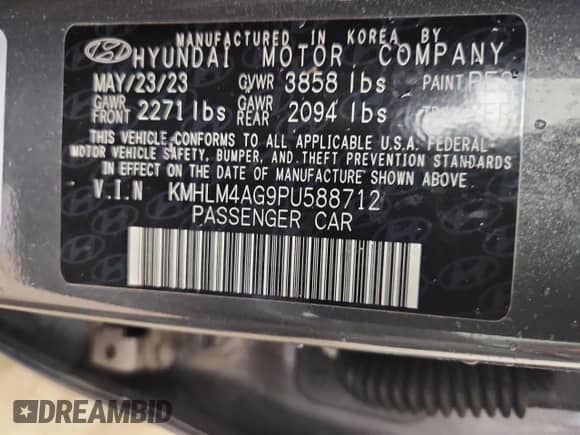 2023 Hyundai Elantra SEL с VIN KMHLM4AG9PU588712, выставлен на аукционе Copart как лот 80451615 с пробегом 31 917 миль миль и Чистый • Clean title. История ставок и продаж доступна на DreamBid. Изображение 13.