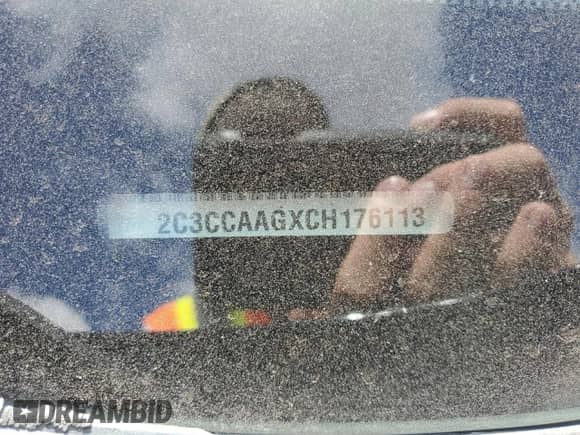 2012 Chrysler 300 with VIN 2C3CCAAGXCH176113, listed as a Copart auction lot 81804825 with 122,140 mi miles and Salvage title. Bid and sale history available at DreamBid. Image 12.