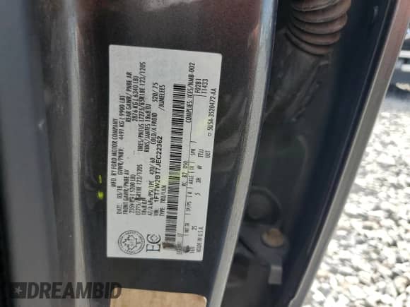 2018 Ford F-250 XL with VIN 1FT7W2BT7JEC22362, listed as a Copart auction lot 69270545 with 157,451 mi miles and Salvage title. Bid and sale history available at DreamBid. Image 13.