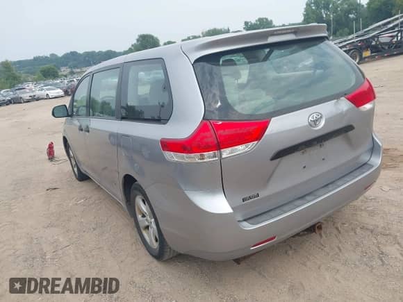 2012 Toyota Sienna with VIN 5TDKA3DC1CS014308, listed as a IAAI auction lot 42850357 with 270,257 mi miles and . Bid and sale history available at DreamBid. Image 3.