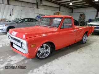 1969 Chevrolet Silverado 1500 z VIN CE149B855657, wystawiony jako Copart lot #51455185 z przebiegiem 43 320 mil mil oraz Szkoda całkowita • Salvage title. Historia ofert i sprzedaży dostępna na DreamBid. Obrazek 1.