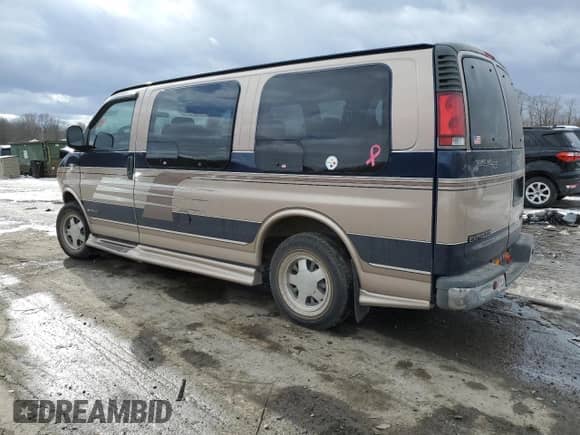 2001 Chevrolet Express Cargo YF7 Upfitter z VIN 1GBFG15R811214611, wystawiony jako Copart lot #42906705 z przebiegiem 108 260 mil mil oraz Szkoda całkowita • Salvage title. Historia ofert i sprzedaży dostępna na DreamBid. Obrazek 2.