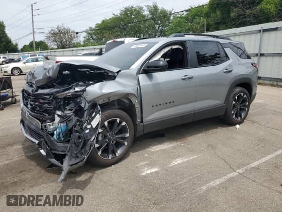 2025 Chevrolet Equinox FWD RS с VIN 3GNAXLEG2SL105787, выставлен на аукционе Copart как лот 63820565 с пробегом 11 445 миль миль и Списание • Salvage title. История ставок и продаж доступна на DreamBid. Изображение 1.