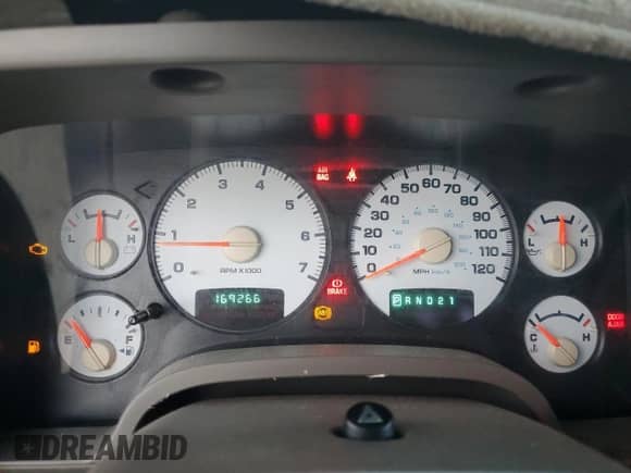 2002 Dodge 1500 with VIN 1D7HA18Z82J142947, listed as a Copart auction lot 69223505 with 169,266 mi miles and Salvage title. Bid and sale history available at DreamBid. Image 9.