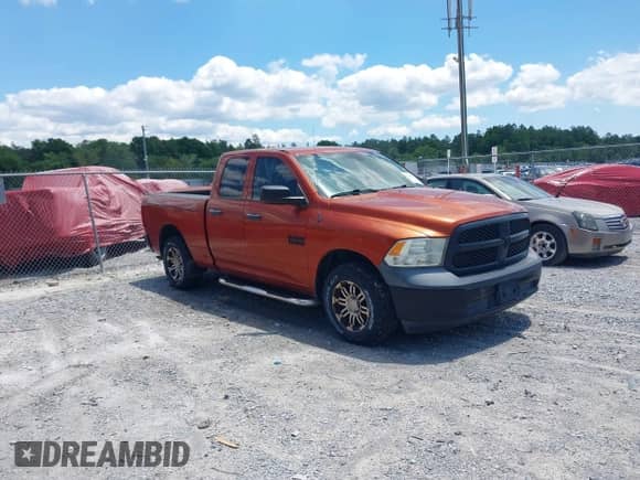 2013 Ram 1500 Tradesman with VIN 1C6RR6FG8DS587957, listed as a IAAI auction lot 42200012 with 144,203 mi miles and . Bid and sale history available at DreamBid. Image 1.
