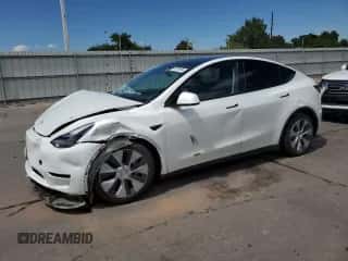 2023 Tesla Model Y Long Range with VIN 7SAYGAEE5PF592387, listed as a Copart auction lot 67555634 with 30,078 mi miles and Salvage title. Bid and sale history available at DreamBid. Image 1.