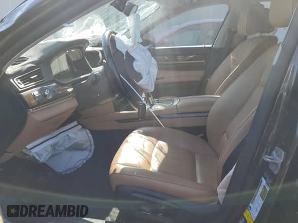 2013 BMW 7 Series 740Li xDrive with VIN WBAYF4C5XDDE23604, listed as a Copart auction lot 54978735 with 119,778 mi miles and Salvage title. Bid and sale history available at DreamBid. Image 7.