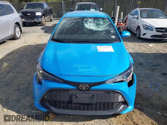 2019 Toyota Corolla SE with VIN JTNK4RBE6K3014914, listed as a IAAI auction lot 43346142 with 77,038 mi miles and . Bid and sale history available at DreamBid. Image 6.