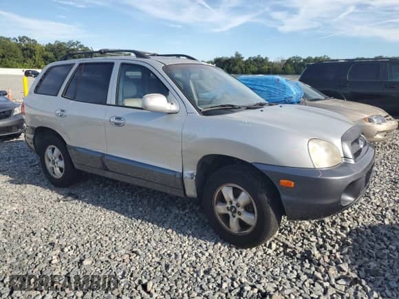 2005 Hyundai Santa Fe GLS with VIN KM8SC13E55U957717, listed as a Copart auction lot 81492715 with Not provided miles and Salvage title. Bid and sale history available at DreamBid. Image 4.