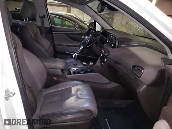 2019 Hyundai Santa Fe Ultimate with VIN 5NMS5CAA4KH118025, listed as a Copart auction lot 63428112 with 28,852 mi miles and . Bid and sale history available at DreamBid. Image 5.