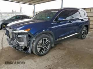 2020 Hyundai Santa Fe Limited с VIN 5NMS53AA0LH199655, выставлен на аукционе Copart как лот 85530725 с пробегом 57 222 миль миль и Списание • Salvage title. История ставок и продаж доступна на DreamBid. Изображение 1.