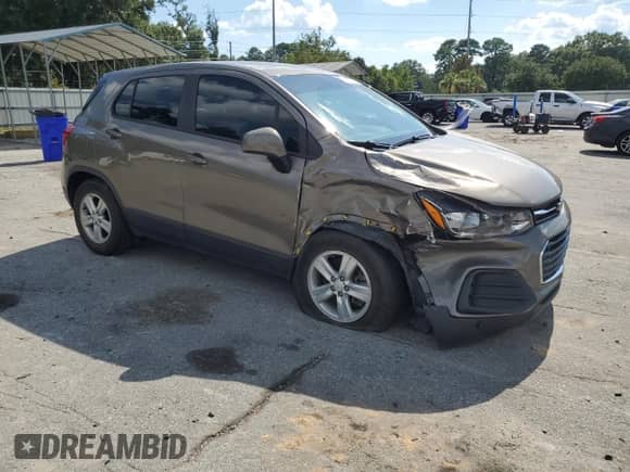 2020 Chevrolet Trax LS with VIN KL7CJKSB7LB354172, listed as a Copart auction lot 66488545 with Not provided miles and Salvage title. Bid and sale history available at DreamBid. Image 4.