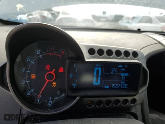 2012 Chevrolet Sonic LS with VIN 1G1JB5SH8C4232611, listed as a Copart auction lot 59201815 with 155,438 mi miles and Clean title. Bid and sale history available at DreamBid. Image 9.