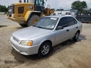 2002 Hyundai Accent GL with VIN KMHCG45C82U303831, listed as a Copart auction lot 72812574 with 126,237 mi miles and Salvage title. Bid and sale history available at DreamBid. Image 1.