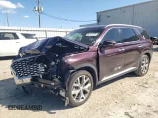 2022 Hyundai Palisade SEL z VIN KM8R44HEXNU435350, wystawiony jako Copart lot #86727115 z przebiegiem 54 356 mil mil oraz Szkoda całkowita • Salvage title. Historia ofert i sprzedaży dostępna na DreamBid. Obrazek 1.